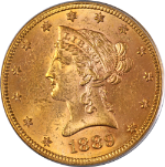 1889-S Liberty Gold $10 PCGS MS63 Great Eye Appeal Strong Strike