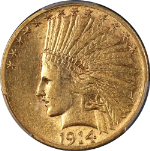 1914-S Indian Gold $10 PCGS AU55 Decent Eye Appeal Nice Strike