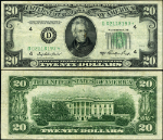 FR. 2060 D* $20 1950-A Federal Reserve Note Cleveland D-* Block VF+ Star