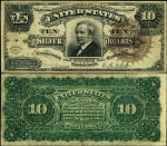 FR. 296 $10 1886 Silver Certificate VF