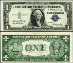 FR. 1614* $1 1935-E Silver Certificate *-D Block Choice CU Star