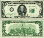 FR. 2161 D $100 1950-D Federal Reserve Note Cleveland D-A Block Choice CU+