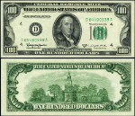 FR. 2161 D $100 1950-D Federal Reserve Note Cleveland D-A Block Gem CU