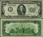 FR. 2152 A $100 1934 Federal Reserve Note Non-Mule Boston A-A Block DGS VF+