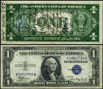 FR. 1608 $1 1935-A Silver Certificate Short-Snorter XF