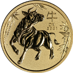 2021 Australia 1/2 Ounce Gold - Year of the Ox - Lunar Series III - OGP