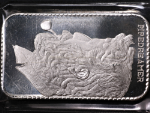 Vintage 1 Ounce Silver Art Bar - Pipedreamer - .999 Fine