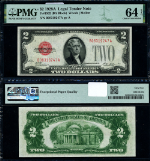 FR. 1502 $2 1928-A Legal Tender B-A Block Choice PMG CU64 EPQ
