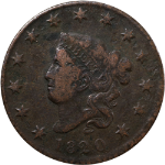 1820 Large Cent - Small Date