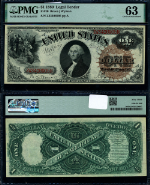 FR. 30 $1 1880 Legal Tender Choice PMG CU63