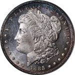 1885-P Morgan Silver Dollar Old Holder NGC MS65 DPL Superb Eye Appeal