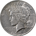 1934-S Peace Dollar Choice AU Key Date Nice Eye Appeal Nice Strike