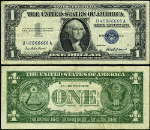 FR. 1619 $1 1957 Silver Certificate U46866666A VF+
