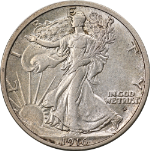 1916-D Walking Liberty Half Choice AU/BU Great Eye Appeal Strong Strike