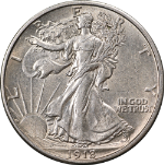 1918-P Walking Liberty Half Choice AU/BU Great Eye Appeal Strong Strike