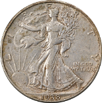 1938-D Walking Liberty Half Choice XF Details Key Date Decent Eye Appeal