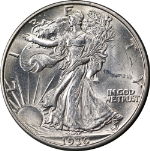 1936-D Walking Liberty Half Choice BU+ Blast White Superb Eye Appeal