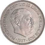 Spain 1957(1958) Five (5) Pesetas KM#786 - UNC?