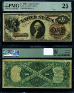 FR. 28 $1 1880 Legal Tender VF25