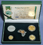 2003 South Africa Natura Gold Set - The Lion - 3 Coin 1/2, 1/4, 1/10oz .999 Fine