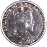 Canada 1905 Five (5) Cents ICG AU58 KM#13