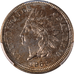 1863 Indian Cent PCGS MS63 Nice Eye Appeal Strong Strike