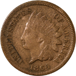 1864 'BR' Bronze Indian Cent