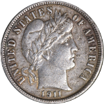 1911-P Barber Dime