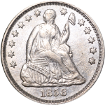 1858-P Seated Liberty Half Dime