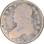 1823 Bust Half Dollar &#39;Contemporary Copy&#39; G/VG Details Decent Eye Appeal