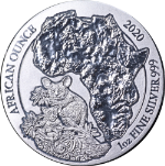 2020 Rwanda 1 Ounce Silver African Bushbaby .999 Fine OGP/Sealed - STOCK