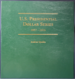 Used Littleton Unc. Presidential Dollar Album - Archival Quality, No Coins