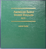 Used Littleton Silver Eagle 2015-2018 2 Page Album - Archival Quality, No Coins