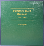 Used Littleton Franklin Half Dollar Album - Archival Quality, No Coins