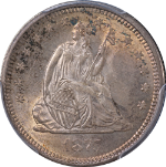 1875-S Seated Liberty Quarter PCGS MS65 Superb Eye Appeal Strong Strike