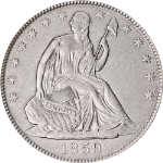 1859-O Seated Half Dollar - Cleaned