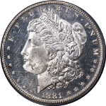 1881-S Morgan Silver Dollar PCGS MS63 PL Great Eye Appeal Strong Strike