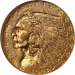 1928 Indian Gold $2.50 NGC MS63 Great Eye Appeal Strong Strike