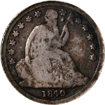 1840-O Seated Liberty Dime