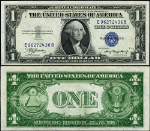 FR. 1608 $1 1935-A Silver Certificate Non-Mule E-B Block Choice CU