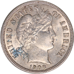 1908-P Barber Dime