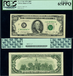 FR. 2173 C $100 1990 Federal Reserve Note Philadelphia C-A Block Gem PCGS CU65 PPQ
