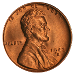 1942-S Lincoln Cent Nice BU - STOCK