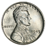 1943-P Lincoln Steel Cent Nice BU - STOCK