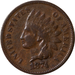 1874 Indian Cent