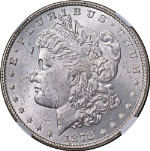 1878-P 7/8TF Weak Morgan Silver Dollar NGC MS62 Great Eye Appeal Strong Strike