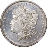 1878-CC Morgan Silver Dollar NGC MS62 Superb Eye Appeal Strong Strike