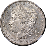 1879-S Rev 78 Morgan Silver Dollar NGC AU58 Nice Eye Appeal Strong Strike