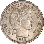 1915-P Barber Dime - Choice