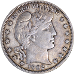 1902-P Barber Half Dollar